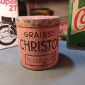 Ancien Pot à Graisse Christol / Collection Garage Automobilia