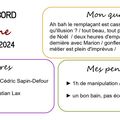 Carnet de bord du 11 au 17 décembre 2024