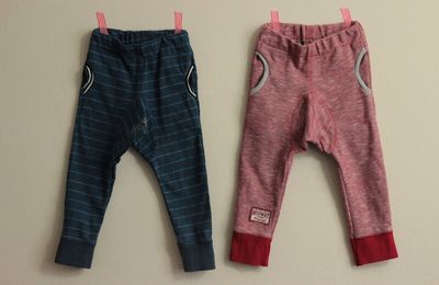 Une paire de pantalons en sweat recyclé * Two pairs of upcycled sweatshirt trousers