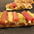 Tartelettes rhubarbe/banane/crumble