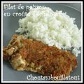 Filet de poisson en croûte d'échalotes