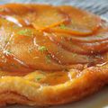 Tarte tatin à la mangue et citron vert