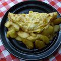 Omelette sucrée aux pommes