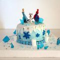 Gâteau Reine des neiges : 4 ans Clara