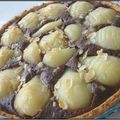 TARTE AUX POIRES, AMANDES ET CHOCOLAT 