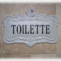 Plaque "TOILETTE"