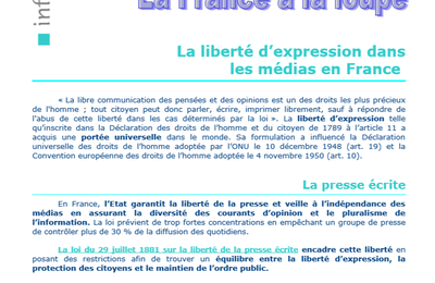 La liberté d’expression dans les médias en France