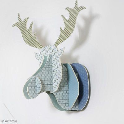 Avent : Trophée tête de renne en 3D