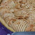 "TARTE AUX POMMES, MIEL ET AMANDES"