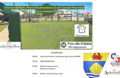 Mardi 27 mai 2025 : inauguration du terrain multisports.