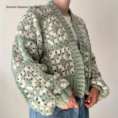 Crochet : Granny square cardigan