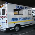 Ambulance pédiatrique du Samu 92, France