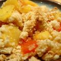 Crumble pamplemousse-ananas, sans blé