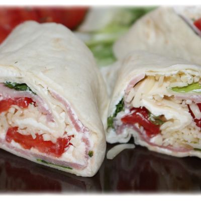 Wraps jambon salade