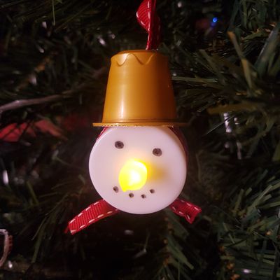 Décoration de Noël bonhomme de neige LED
