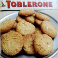 Biscuits noisette et Toblerone blanc