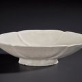 A very rare Xing oval quatrilobed dish, Tang dynasty (AD 618-907)