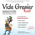 Axel Kahn, Marc Lévy, André Charbonnier en dédicace samedi 21 mai sur le Vide Grenier festif place Monge (75005)