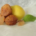 Muffin au citron et au gingembre confit 