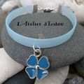 Mercredi jour des enfants ! Mercredi bracelet enfants ! Avec ce bracelet fille en silicone bleu ciel et sa fleur assortie ! 