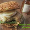 Burger au poulet et au Rocamadour