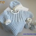 tuto bebe tricot, trousseau bb, tricote main, explications à telecharger pdf