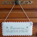 Pancarte "bienvenue"
