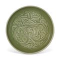 A Yaozhou celadon carved 'Floral' bowl, Jin dynasty (1115-1234)