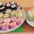 MAKIS AU JAMBON BLANC/CONCOMBRE/CREVETTES