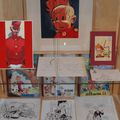 Exposition ; vernissage ; dedicace ; a la main blanche ;librairie Bd a Waterloo : pour un Spirou