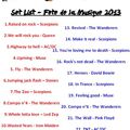 Setlist Fête de la Musique 2013 !