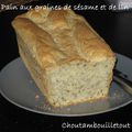 Pain aux graines de sésame et de lin