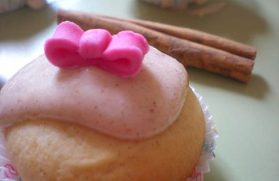 Cupcake epices glacage miel-cannelle