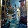 Canal à Venise (huile sur toile) 81 x 65 cm