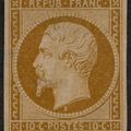 Timbres "Présidence" n° 9 à 10 (1852)