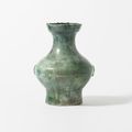 A Chinese archaic green-glazed vase, hu, Han dynasty (206 BC - 220 AD)