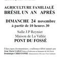 Agriculture familiale BRESIL 1 an APRES
