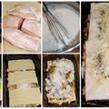 Lasagnes au saumon, poireaux & champignons (béchamel légère)