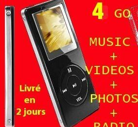NOUVEAU LECTEUR MP3/MP4 ECRAN LCD 65000 COULEURS
