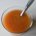 La soupe potiron tomate d'été (sortie du congélo) 