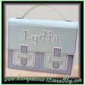 Cartable "Lydia" (vert / gris)