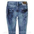 Jean Destroy Coupe Slim Taille Basse
