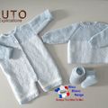 TUTO tricot bb FACILE et PREMA BOUTIQUE bebe modele layette bébé et patron a tricoter Explications brassière, bonnet, chaussons et Reborn