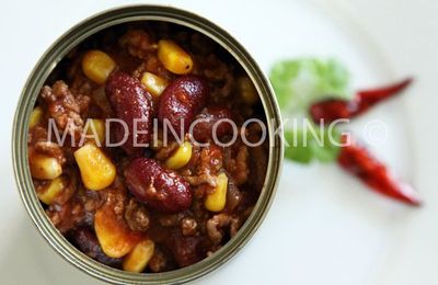 Chili con carne ou Épicé avec de la viande