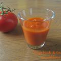 Soupe froide de tomates au goût fumé