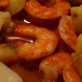 Camarons (crevettes) à l'Américaine