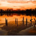 Coucher de soleil sur le lac de Dikkebus