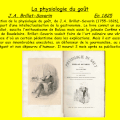 la Physiologie du goût, en 1825