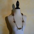 Bi432 : Collier chaines et perles