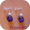 Boucles d'Oreilles Purple